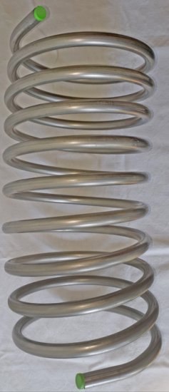 6 m Edelstahl-Rohrspirale, Rohrdurchmesser 15 mm - zum Schließen ins Bild klicken