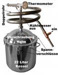 DESTILLIERMEISTER-P22-ECO - 22 Liter Potstill/Whiskydestille au