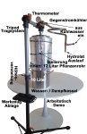 (image for) 10 Litres Distillation unit for essential oils with 12 litre plus plant volume - isolated Plant-Tube