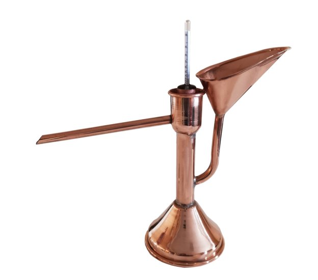 (Bild für) Freistehende Vorlage aus Kupfer mit Vorlage-Alkoholometer - zum Schließen ins Bild klicken