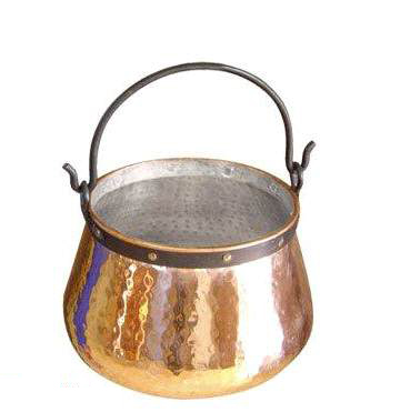 "CopperGarden®" Kupferkessel, "verzinnt" ca. 20 Liter - zum Schließen ins Bild klicken